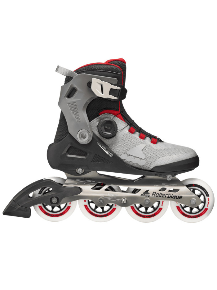 Roller Fitness - ROLLERBLADE Macroblade - 90 Boa Noir Gris Rouge 2026