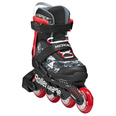 Kids Skates - ROLLERBLADE Microblade - Black Red - Adjustable