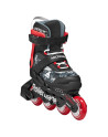 Roller Enfant - ROLLERBLADE Microblade SL - Noir Rouge - Réglable