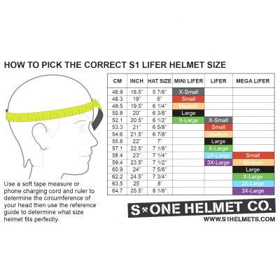 Casque - S ONE Lifer - Gris Clair Mate guide taille