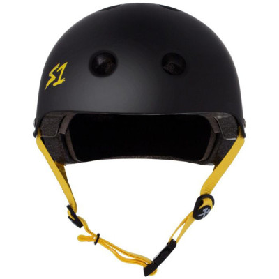 Helmet - S ONE Lifer - Black Matte Yellow Straps