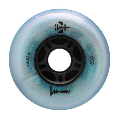 Skates Wheels - LUMINOUS - 90mm 85a - Black Pearl - Set of 4