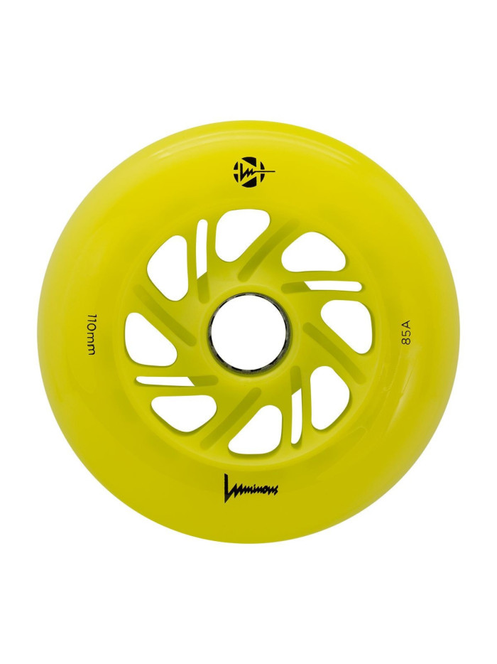 Roue Roller - LUMINOUS - 110mm 85a - Canary - Jeu de 3