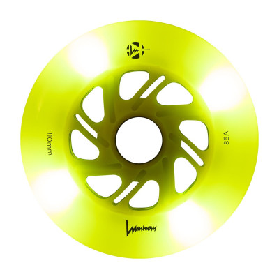 Skates Wheels - LUMINOUS - 110mm 85a - Canary - Set of 3