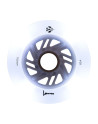 Skates Wheels - LUMINOUS - 110mm 85a - White - Set of 3