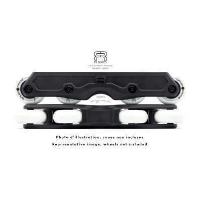 Platine Roller Agressif UFS - FR SKATES Street V2 - Noir - Paire