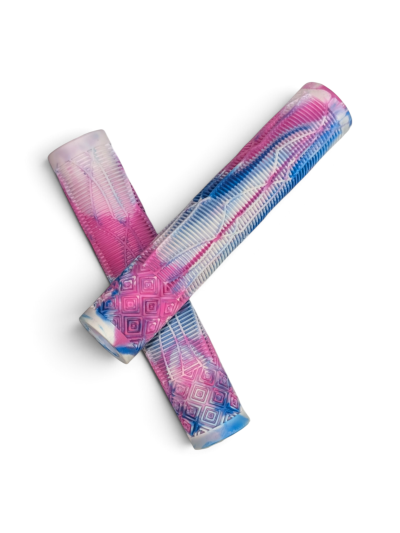 Poignées Trottinette - CLIC-N-ROLL Team - Bleu Rose Blanc