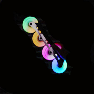Skates Wheels - FLYING EAGLE Lazerwheels Ultra - 80mm 88a - Multicolor - Set of 8
