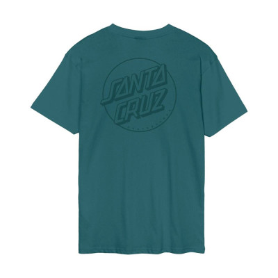 T-shirt - SANTA CRUZ Tonal Opus Dot Stripe - Cosmic Teal