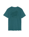 T-shirt - SANTA CRUZ Tonal Opus Dot Stripe - Cosmic Teal