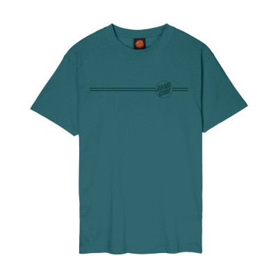 T-shirt - SANTA CRUZ Tonal Opus Dot Stripe - Cosmic Teal