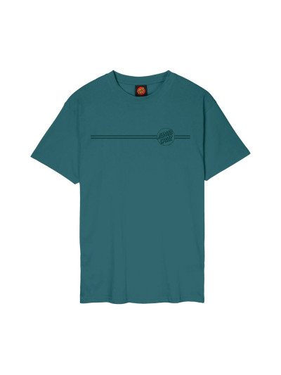 T-shirt - SANTA CRUZ Tonal Opus Dot Stripe - Cosmic Teal