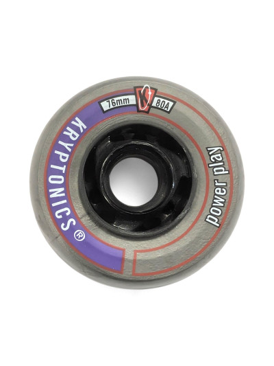 Roue Roller - KRYPTONICS Power Play - 76mm 80a - Jeu de 4