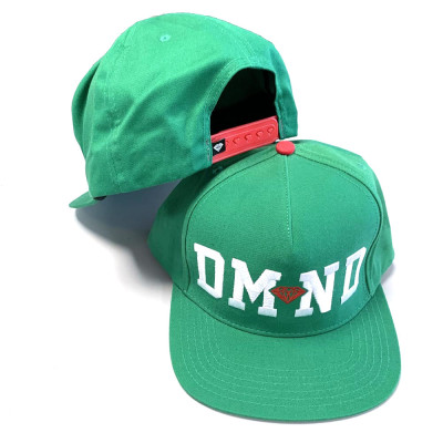 Snapback Cap - DIAMOND DMND - Kelly Green White Red