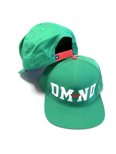 Casquette Snapback - DIAMOND DMND - Kelly Green White Red