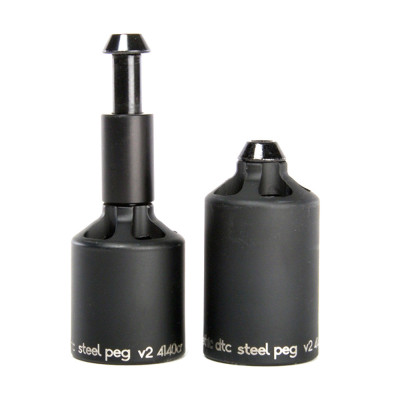 Pegs Trottinette - ETHIC Acier - Noir - Paire
