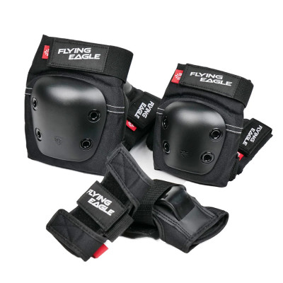 Kids Protective set - Flying Eagle Valiant Pro - Black