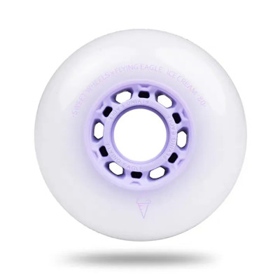 Skates Wheels - FLYING EAGLE Ice Cream - 80mm 86a - Purple - Set of 8