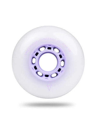Roue Roller - FLYING EAGLE Ice Cream - 80mm 86a - Purple - Jeu de 8