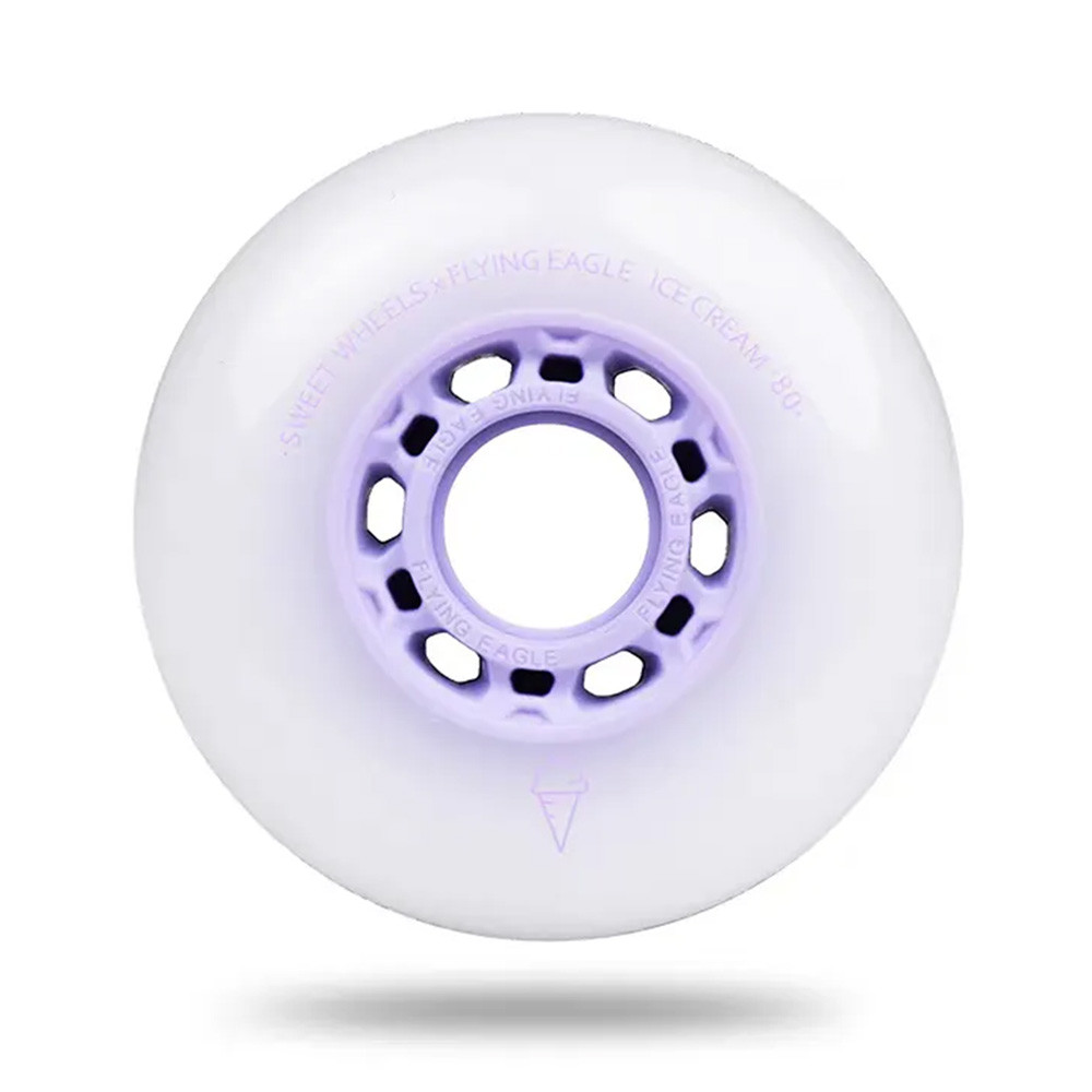 Skates Wheels - FLYING EAGLE Ice Cream - 80mm 86a - Purple - Set of 8
