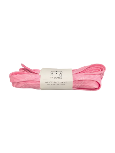 Laces - FR SKATES Waxed Race - Pink White - Pair