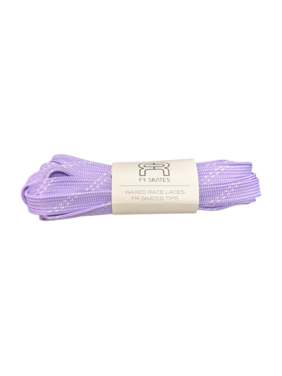 Laces - FR SKATES Waxed Race - Purple White - Pair