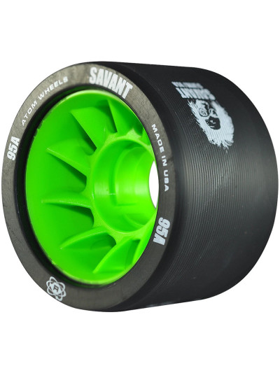 Roue Roller Derby - ATOM Savant X-Slim - 59mm 95a - Noir- Jeu de 4