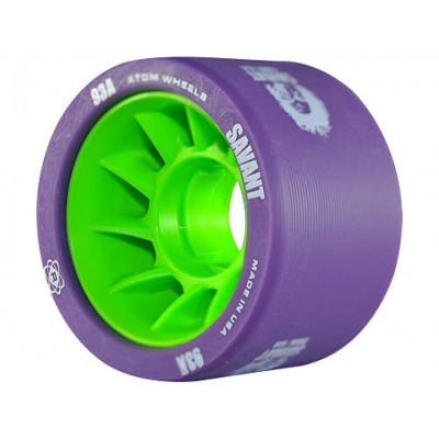Roue Roller Derby - ATOM Savant X-Slim - 59mm 93a - Violet - Jeu de 4