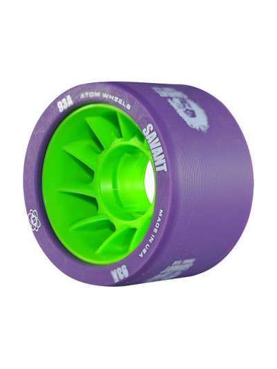 Roue Roller Derby - ATOM Savant X-Slim - 59mm 93a - Violet - Jeu de 4