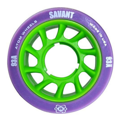 Roue Roller Derby - ATOM Savant X-Slim - 59mm 93a - Violet - Jeu de 4