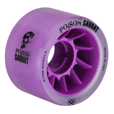 Roue Roller Derby - ATOM - Poison Savant - Violet - 59mm 84a - Jeu de 4