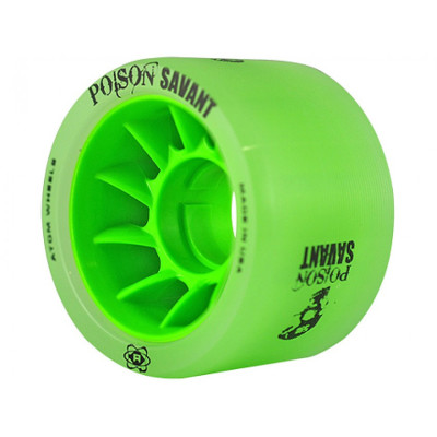 Roller Derby Wheels - ATOM - Poison Savant - Green - 59mm 84a - Set of 4