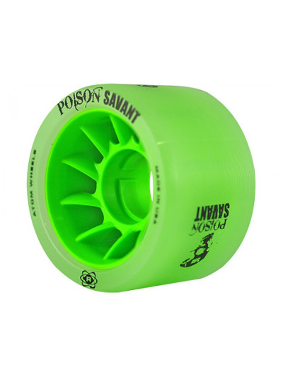 Roller Derby Wheels - ATOM - Poison Savant - Green - 59mm 84a - Set of 4