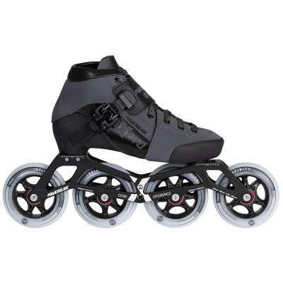 Kids Speed Skates - POWERSLIDE Triple X Evo - Dark Grey - Adjustable