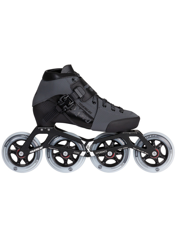 Kids Speed Skates - POWERSLIDE Triple X Evo - Dark Grey - Adjustable