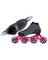 Kids Speed Skates - POWERSLIDE Triple X Evo - Hot Pink - Adjustable