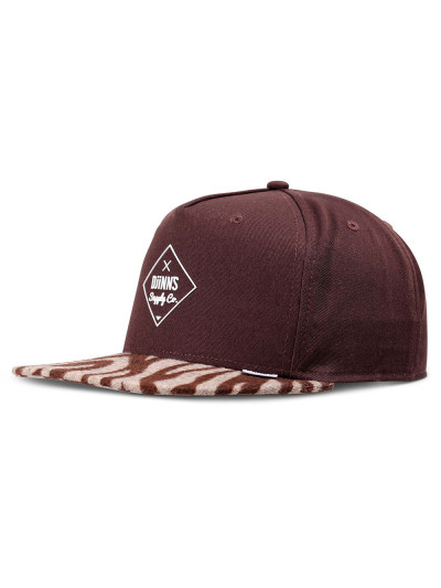 Cap - DJINN'S Rubber Tiger Stripes - Brown