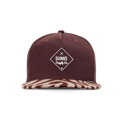Cap - DJINN'S Rubber Tiger Stripes - Brown