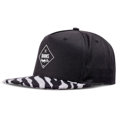 Casquette - DJINN'S Rubber Tiger Stripes - Noir