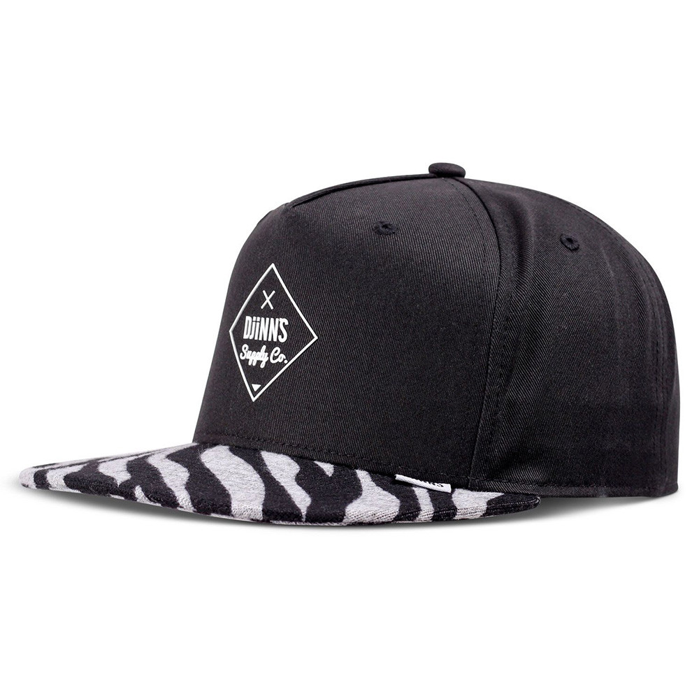 Casquette - DJINN'S Rubber Tiger Stripes - Noir