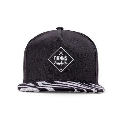 Cap - DJINN'S Rubber Tiger Stripes - Black