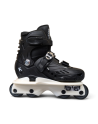 Roller Agressif Enfant - KALTIK K - Noir Blanc - Réglable