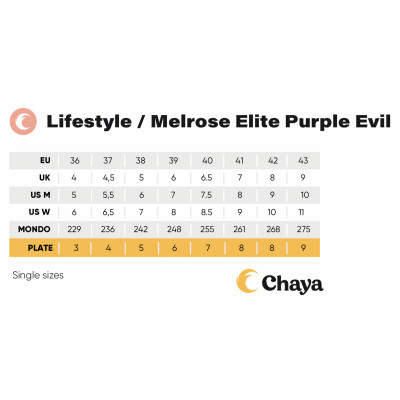 Patin Roller Dance - CHAYA Melrose Elite - Purple Evil tailles