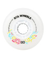 Roue Roller - FLYING EAGLE Sol Led - 80mm 88a - Multicolor - Jeu de 4