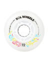 Roue Roller - FLYING EAGLE Sol Led - 72mm 88a - Multicolor - Jeu de 4
