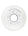 Roue Roller - FLYING EAGLE Sol Led - 80mm 88a - Blanche - Jeu de 4
