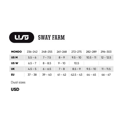 Roller Agressif - USD Sway - Chris Farmer Farewell Pro guide pointure