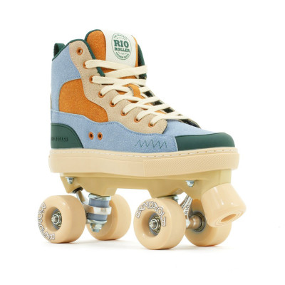 Recreational Quad Skates - RIO Beats - Blue / Tan