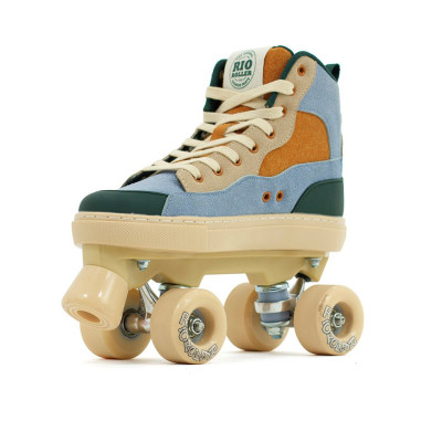 Recreational Quad Skates - RIO Beats - Blue / Tan
