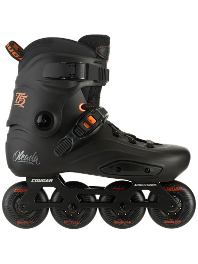 Roller Freeskate - COUGAR T5 - Noir Orange